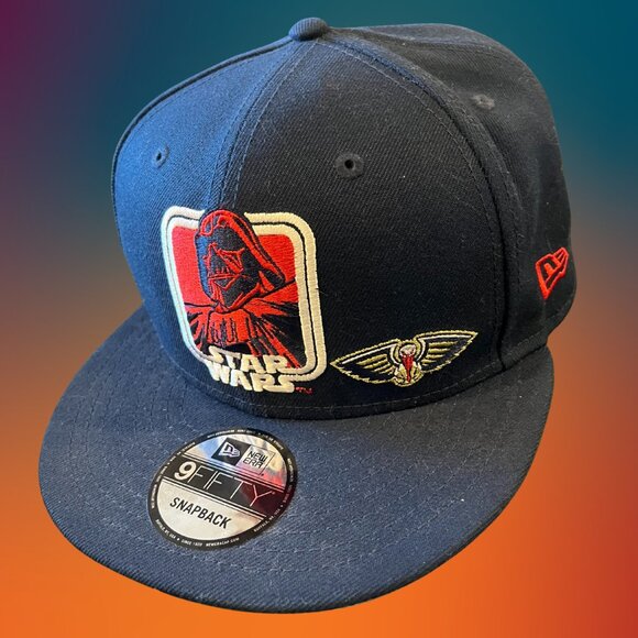 ❤️HP!❤️ New Orleans Pelicans New Era Star Wars 9FIFTY Snapback Hat - Navy - Picture 1 of 1